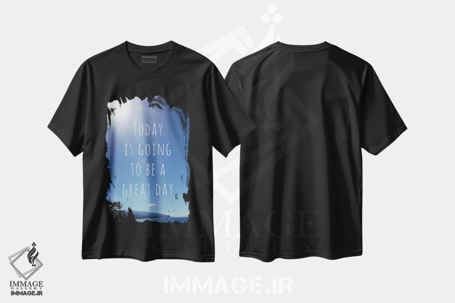 تیشرت طرح دار روز عالی، تزئینی اثر آنا کوآچ | فروشگاه ایماژ