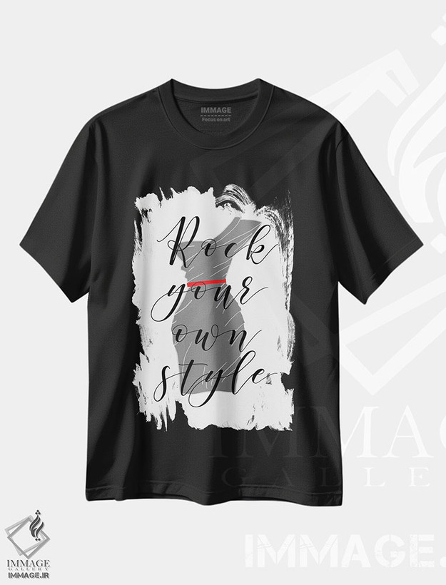 تیشرت طرح دار استایل، تزئینی اثر آنا کوآچ | فروشگاه ایماژ