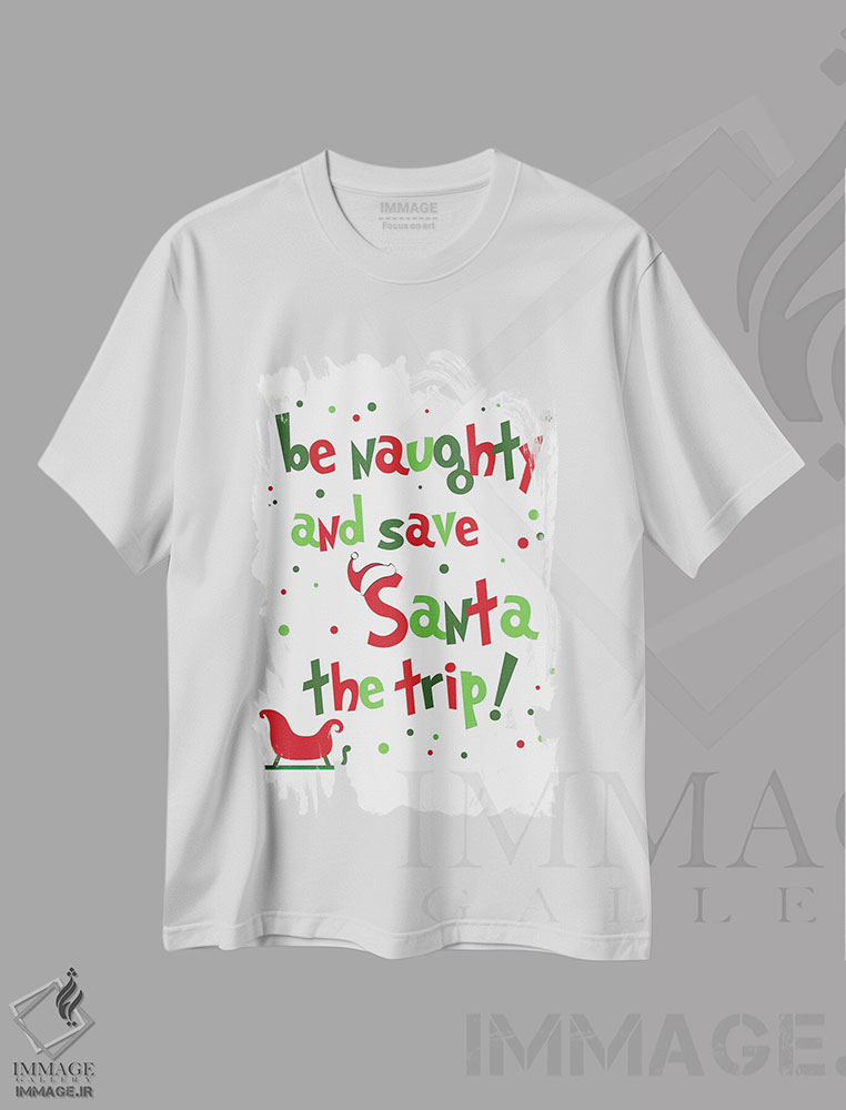 تیشرت طرح دار شیطون باش، تابلو و عبار ت های کریسمسی اثر آنا کوآچ | immage.ir