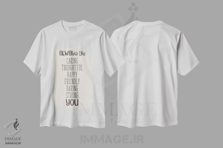 تیشرت طرح دار همیشه خودت باش، تزئینی اثر آنا کوآچ | immage.ir