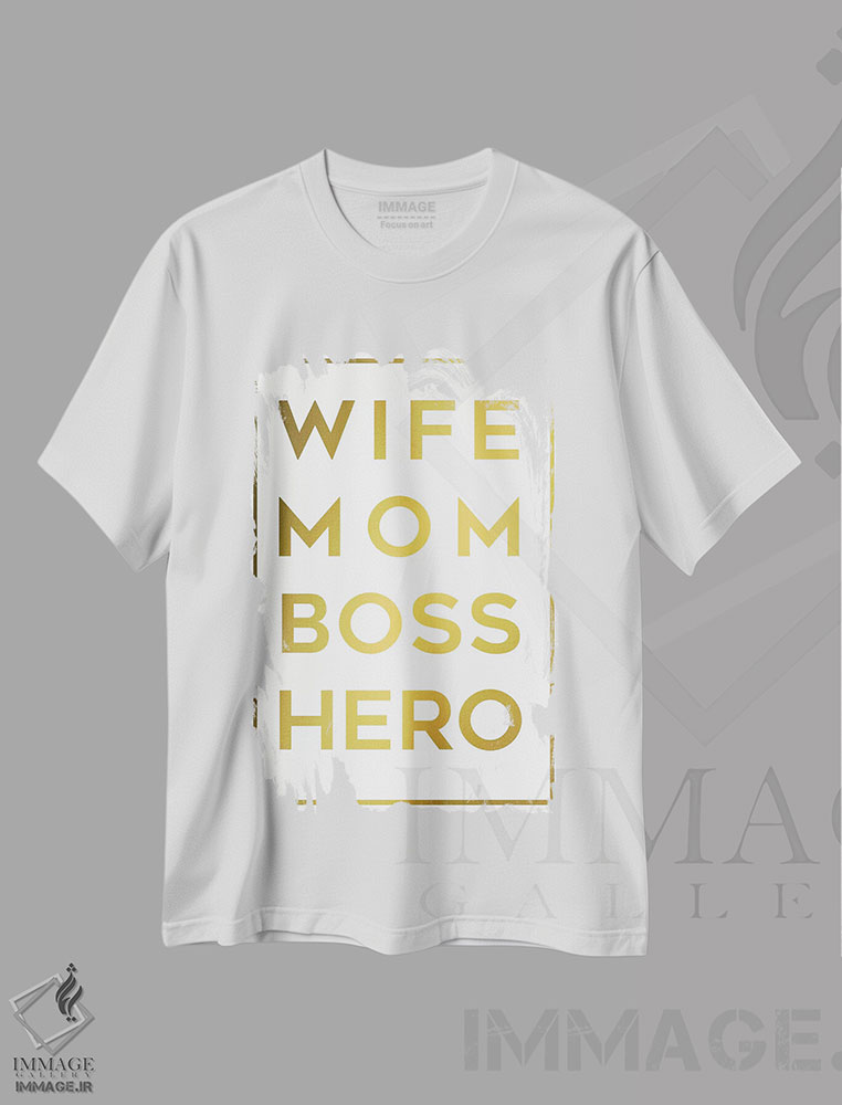 تیشرت طرح دار مادر رئیس، تزئینی اثر آنا کوآچ | immage.ir