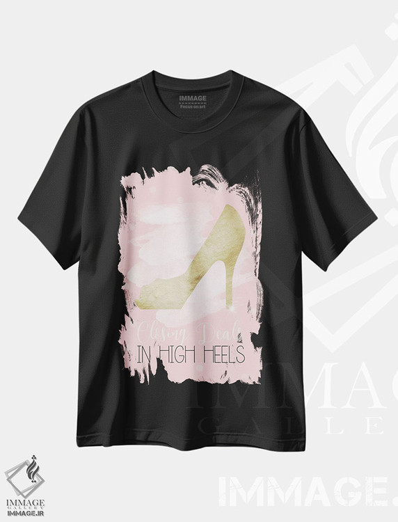 تیشرت طرح دار قرارداد بستن، تزئینی اثر آنا کوآچ | فروشگاه ایماژ