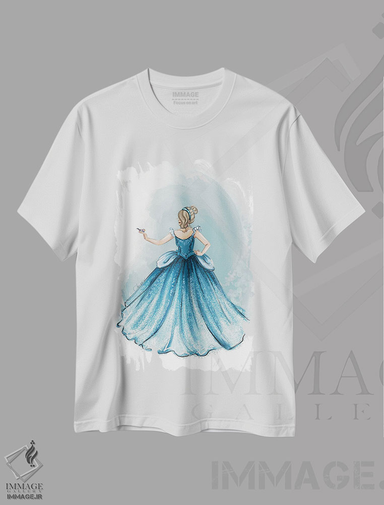 تیشرت طرح دار سیندرلا با پایان خوش، مدیوم اثر آنریکا برس لر | immage.ir