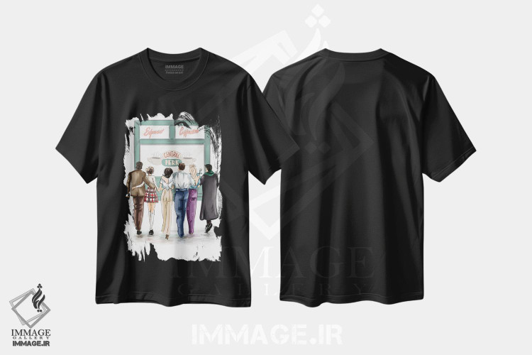 تیشرت طرح دار سنترال پرک، مدیوم اثر آنریکا برس لر | فروشگاه ایماژ