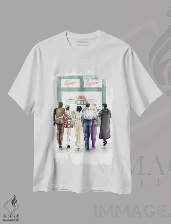 تیشرت طرح دار سنترال پرک، مدیوم اثر آنریکا برس لر | immage.ir
