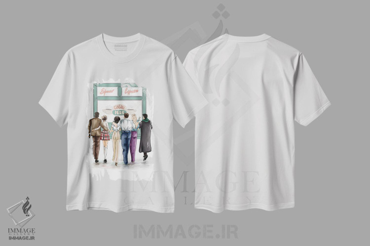 تیشرت طرح دار سنترال پرک، مدیوم اثر آنریکا برس لر | immage.ir