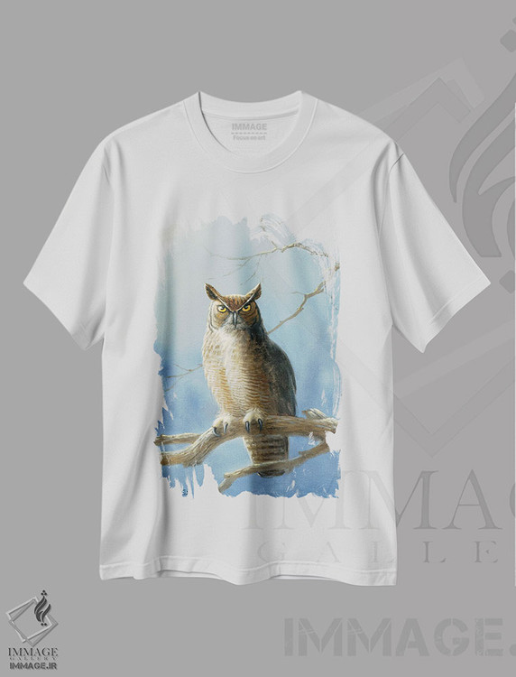 تیشرت طرح دار جغد دیده بان، دکور کلبه و لژ اثر اندرسون آرت | immage.ir