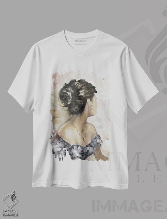 تیشرت طرح دار نگاه عاشقانه، تزئینی اثر ای. آنتونی اورم | immage.ir