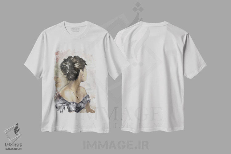 تیشرت طرح دار نگاه عاشقانه، تزئینی اثر ای. آنتونی اورم | immage.ir
