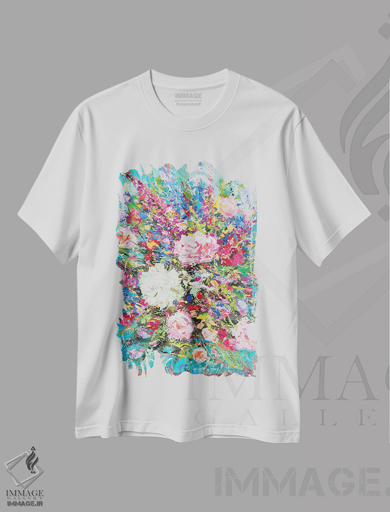 تیشرت طرح دار دسته گل، دکور معاصر اثر آندره اوستاپچوک | immage.ir