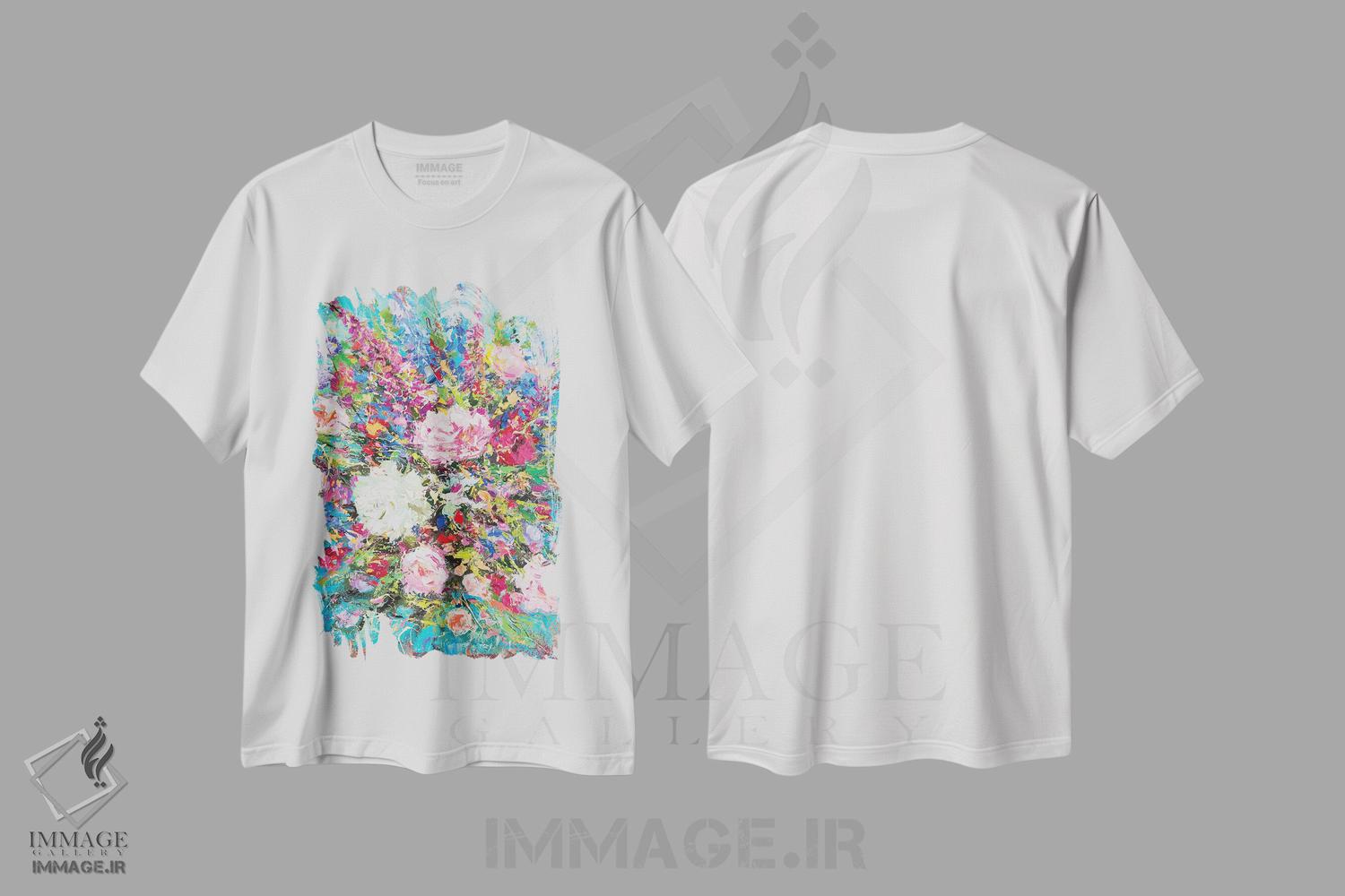 تیشرت طرح دار دسته گل، دکور معاصر اثر آندره اوستاپچوک | immage.ir