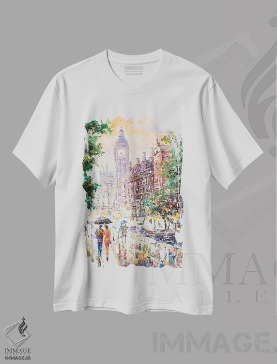 تیشرت طرح دار لندن، دکور معاصر اثر آندره اوستاپچوک | immage.ir