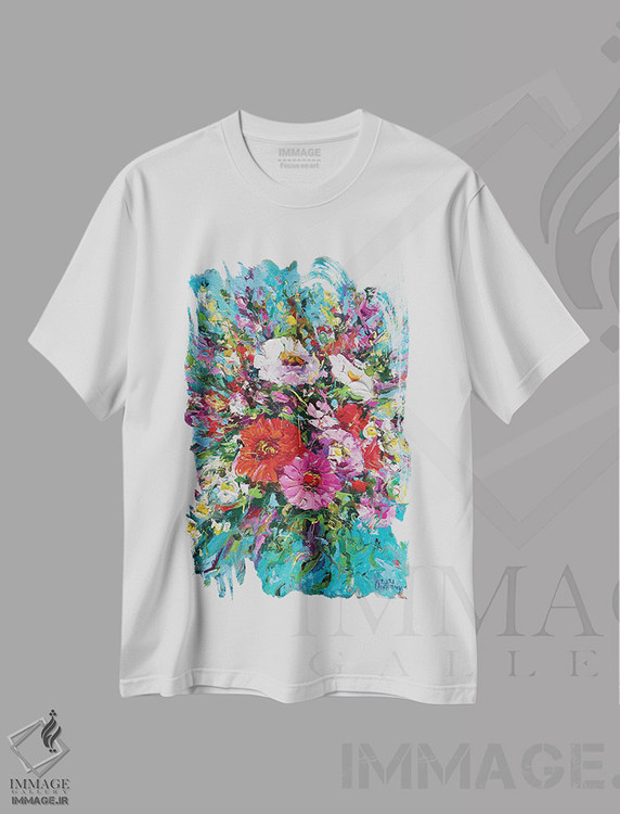 تیشرت طرح دار دسته گل، دکور معاصر اثر آندره اوستاپچوک | immage.ir