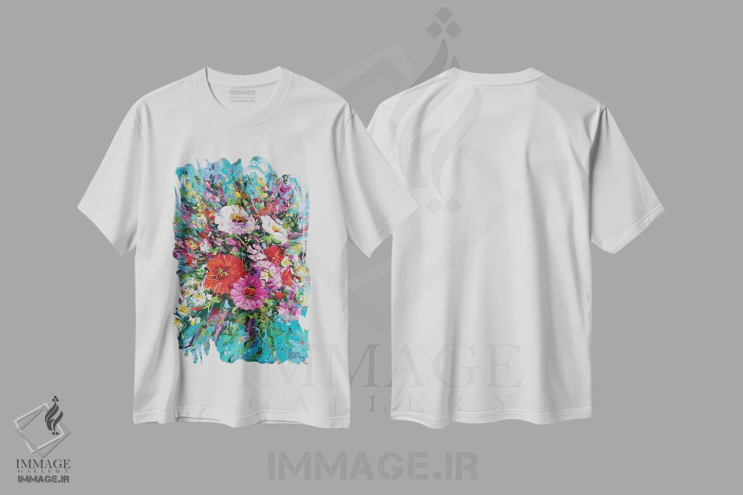 تیشرت طرح دار دسته گل، دکور معاصر اثر آندره اوستاپچوک | immage.ir