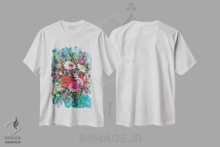 تیشرت طرح دار دسته گل، دکور معاصر اثر آندره اوستاپچوک | immage.ir