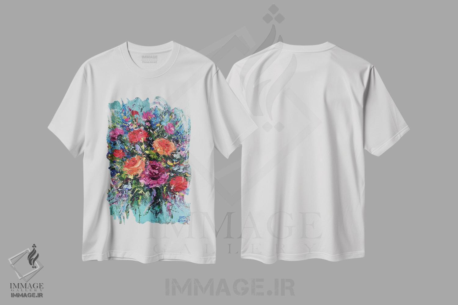 تیشرت طرح دار دسته گل، دکور معاصر اثر آندره اوستاپچوک | immage.ir