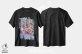 تیشرت طرح دار دسته گل، آبستره اثر آندره اوستاپچوک | فروشگاه ایماژ