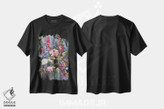 تیشرت طرح دار دسته گل، آبستره اثر آندره اوستاپچوک | فروشگاه ایماژ