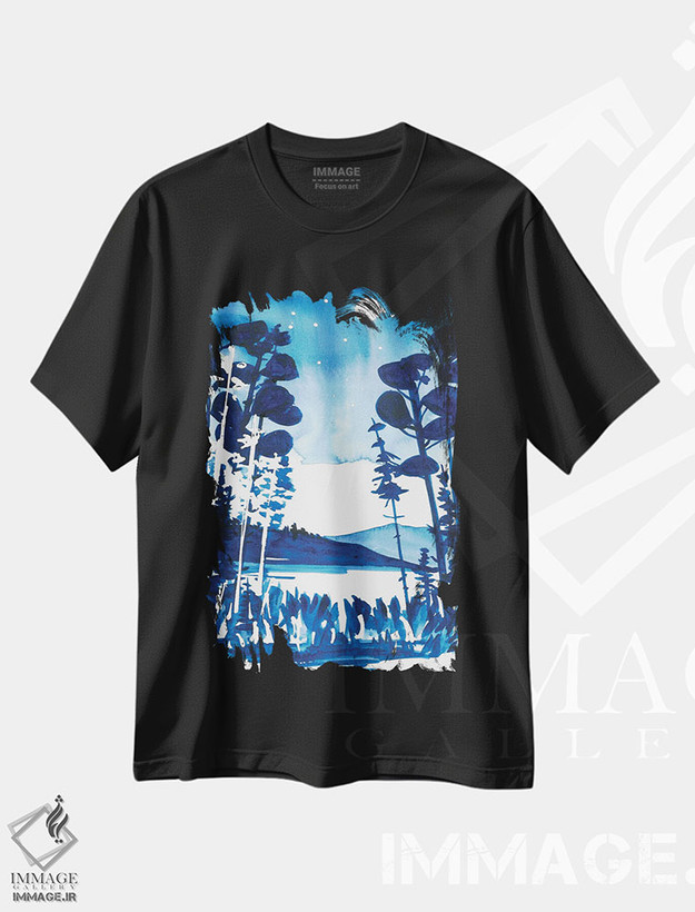 تیشرت طرح دار نور ماه، مدیوم اثر آنا اوز | فروشگاه ایماژ