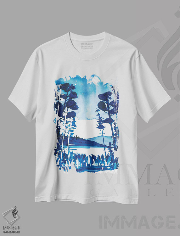 تیشرت طرح دار نور ماه، مدیوم اثر آنا اوز | immage.ir