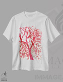 تیشرت طرح دار درخت ارغوانی و قرمز، آبستره اثر آنا اوز | immage.ir