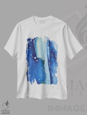 تیشرت طرح دار نقاشی انتزاعی آبی اثر آنا اوز | immage.ir