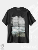 تیشرت طرح دار منظرهٔ یخی خاکستری ایسلند، دکور معاصر اثر آنا اوز | فروشگاه ایماژ