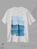 تیشرت طرح دار منظره آبی با نیروی باد، مدیوم اثر آنا اوز | immage.ir
