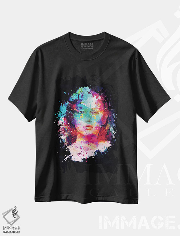 تیشرت طرح دار اشک های طلایی، هنر دیجیتال اثر آلساندرو پوتاسو | فروشگاه ایماژ