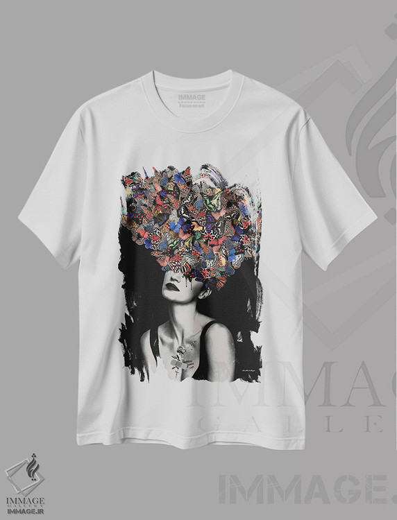 تیشرت طرح دار لنی، هنر دیجیتال اثر آنا پائولا هوپه | immage.ir
