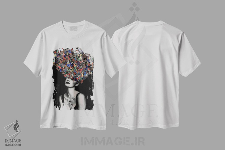 تیشرت طرح دار لنی، هنر دیجیتال اثر آنا پائولا هوپه | immage.ir