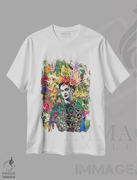 تیشرت طرح دار فریدا کولی، هنر دیجیتال اثر آنا پائولا هوپه | immage.ir