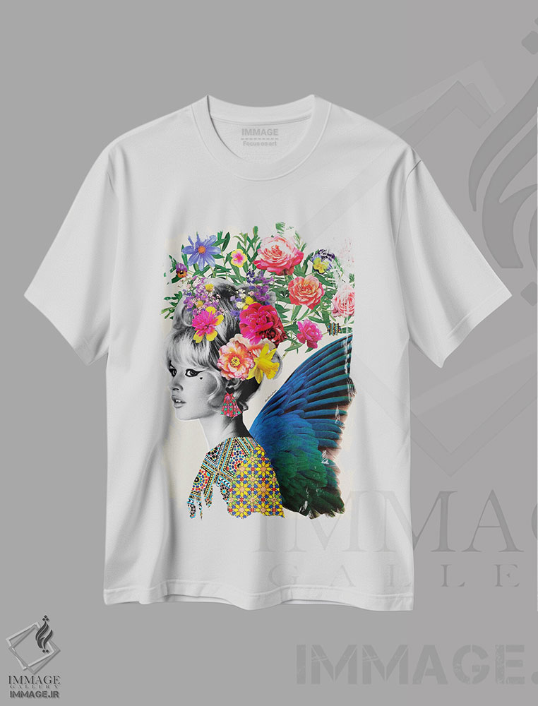 تیشرت طرح دار گل های بریژیت، تزئینی اثر آنا پائولا هوپه | immage.ir