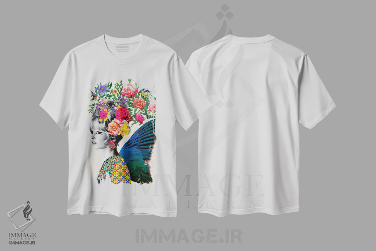 تیشرت طرح دار گل های بریژیت، تزئینی اثر آنا پائولا هوپه | immage.ir