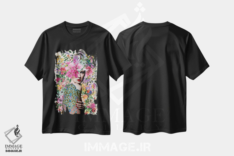 تیشرت طرح دار آنجلینا، هنر دیجیتال اثر آنا پائولا هوپه | فروشگاه ایماژ