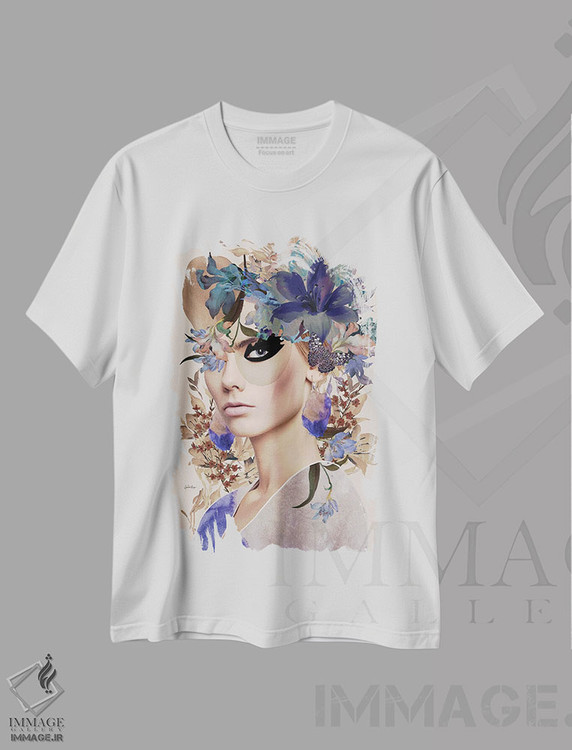 تیشرت طرح دار ماگنولیا، هنر دیجیتال اثر آنا پائولا هوپه | immage.ir