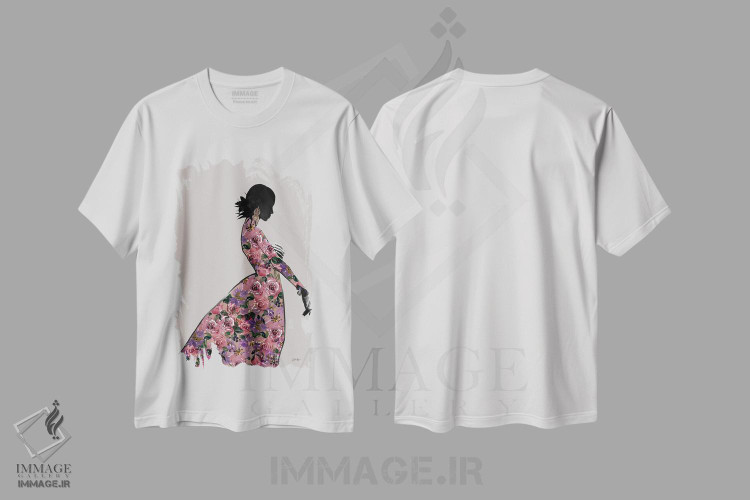 تیشرت طرح دار نیمه شب در پاریس، هنر دیجیتال اثر آنا پائولا هوپه | immage.ir