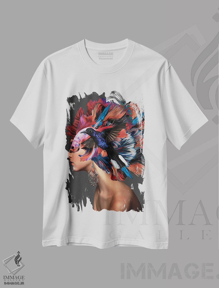 تیشرت طرح دار شز بلک، هنر دیجیتال اثر آنا پائولا هوپه | immage.ir