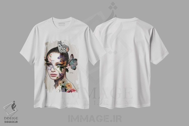 تیشرت طرح دار میرا، هنر دیجیتال اثر آنا پائولا هوپه | immage.ir