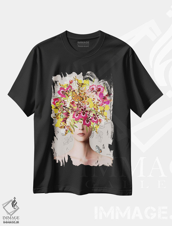 تیشرت طرح دار استل، دکور بوهمی اثر آنا پائولا هوپه | فروشگاه ایماژ