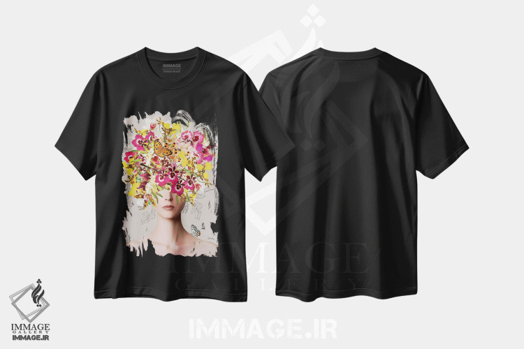 تیشرت طرح دار استل، دکور بوهمی اثر آنا پائولا هوپه | فروشگاه ایماژ