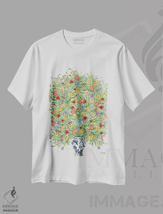 تیشرت طرح دار زندگی شیرین، تزئینی اثر آنا پائولا هوپه | immage.ir