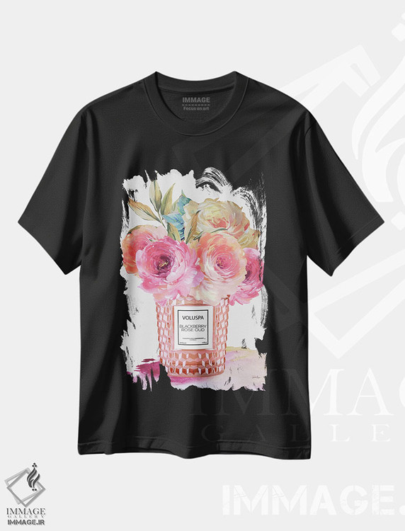 تیشرت طرح دار Voluspa Rosé، تزئینی اثر آنا پائولا هوپه | فروشگاه ایماژ