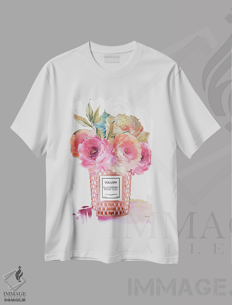 تیشرت طرح دار Voluspa Rosé، تزئینی اثر آنا پائولا هوپه | immage.ir