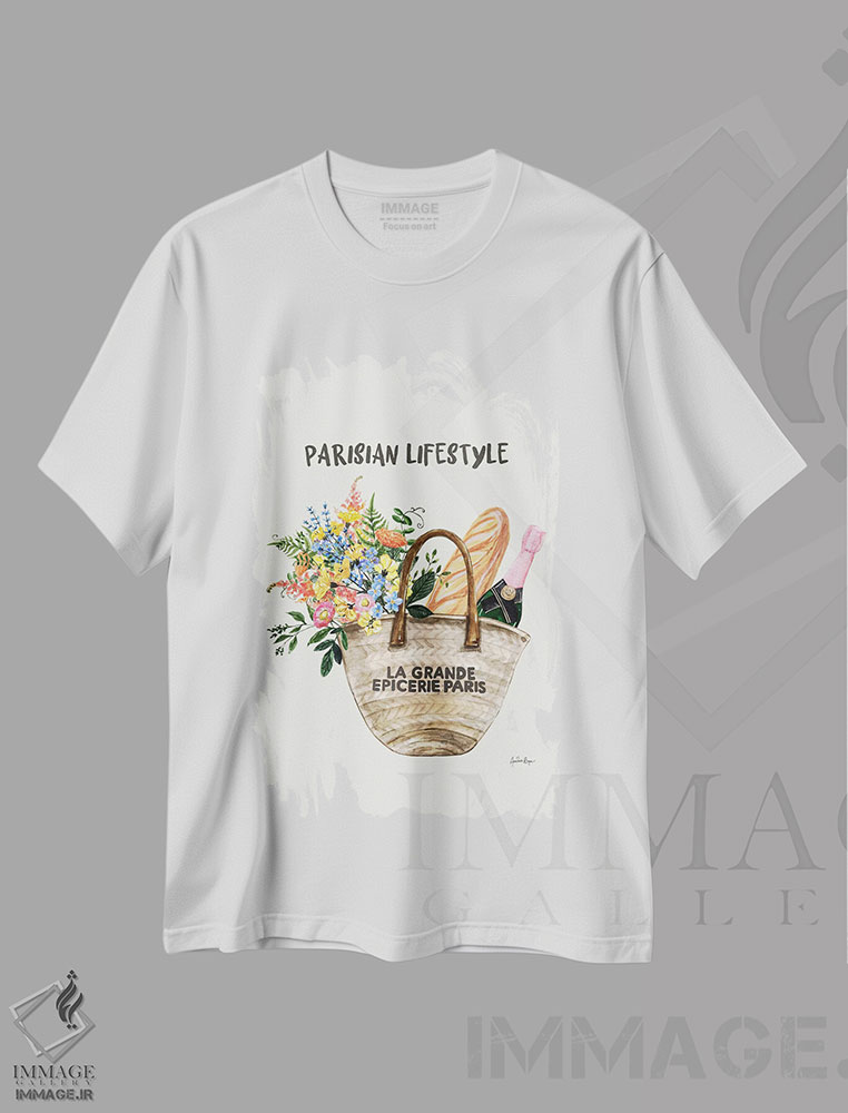 تیشرت طرح دار سبک زندگی پاریسی، تزئینی اثر آنا پائولا هوپه | immage.ir