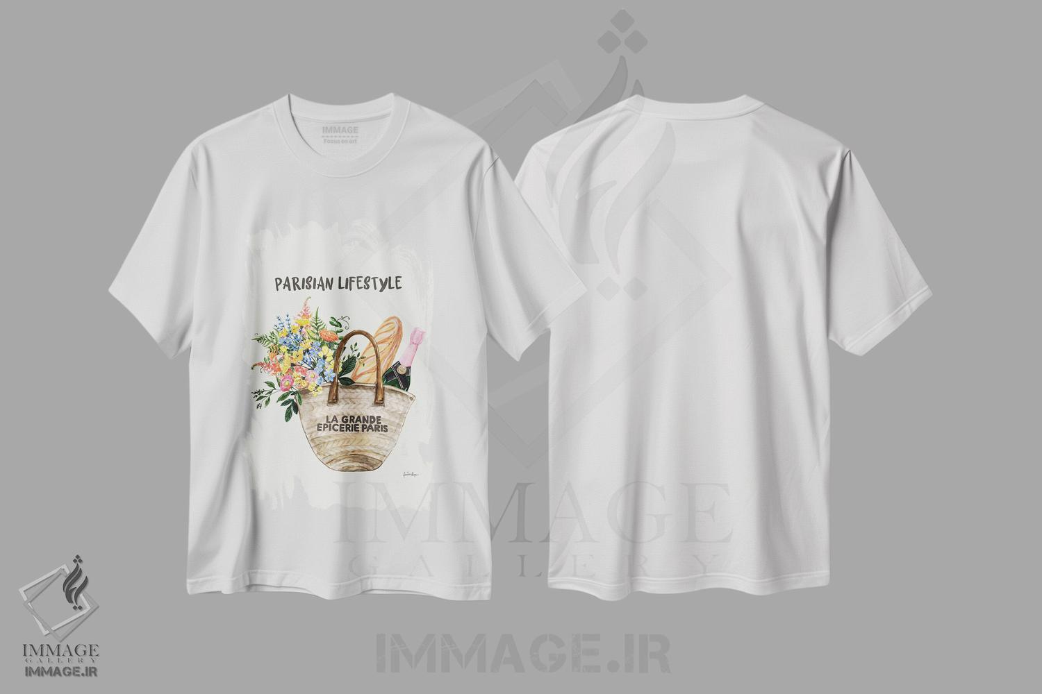 تیشرت طرح دار سبک زندگی پاریسی، تزئینی اثر آنا پائولا هوپه | immage.ir