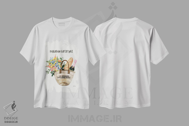 تیشرت طرح دار سبک زندگی پاریسی، تزئینی اثر آنا پائولا هوپه | immage.ir