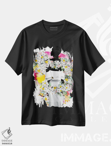 تیشرت طرح دار گل های کورا، تزئینی اثر آنا پائولا هوپه | فروشگاه ایماژ