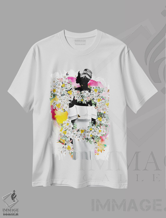 تیشرت طرح دار گل های کورا، تزئینی اثر آنا پائولا هوپه | immage.ir