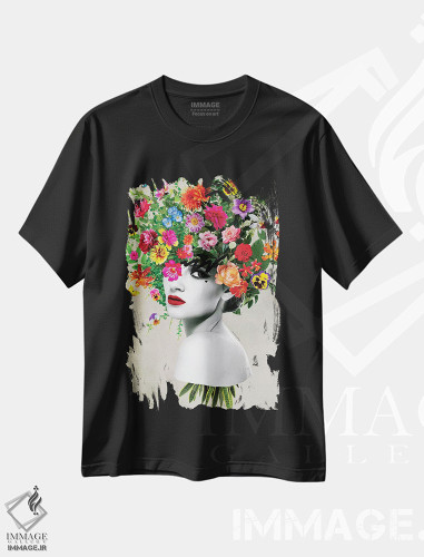 تیشرت طرح دار خودت را دوست داشته باش، تزئینی اثر آنا پائولا هوپه | فروشگاه ایماژ